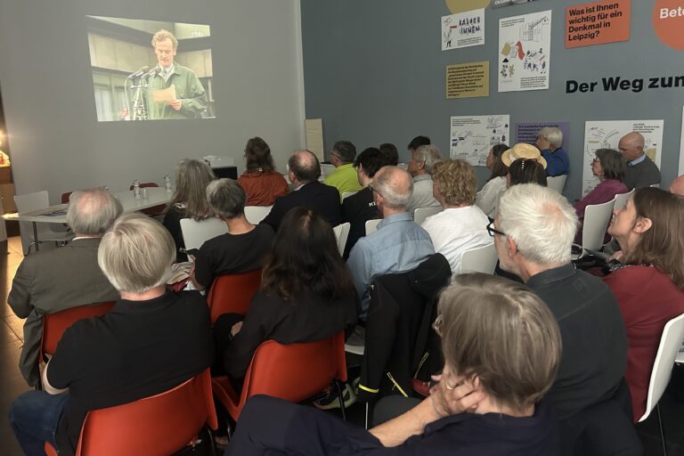 Erinnerung an Friedrich Schorlemmer und Chrsitian Führer. 